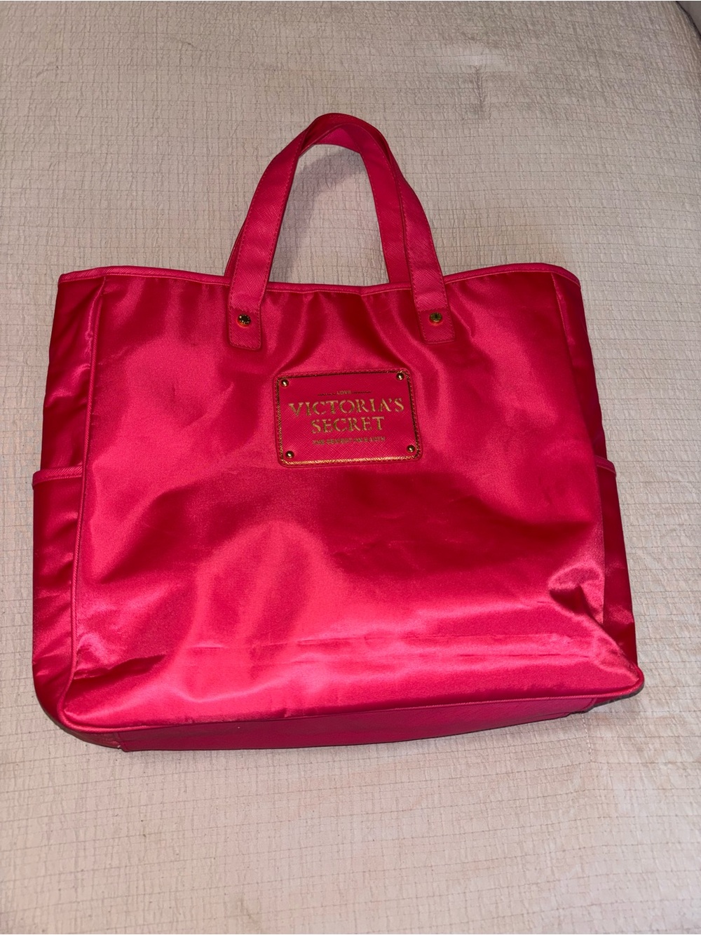Victoria's Secret Bright Pink Laptop Tote